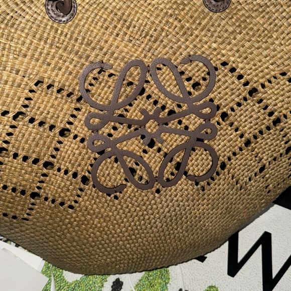 Loewe Large Anagram Basket Olive green basket bag - Picture 4 of 8